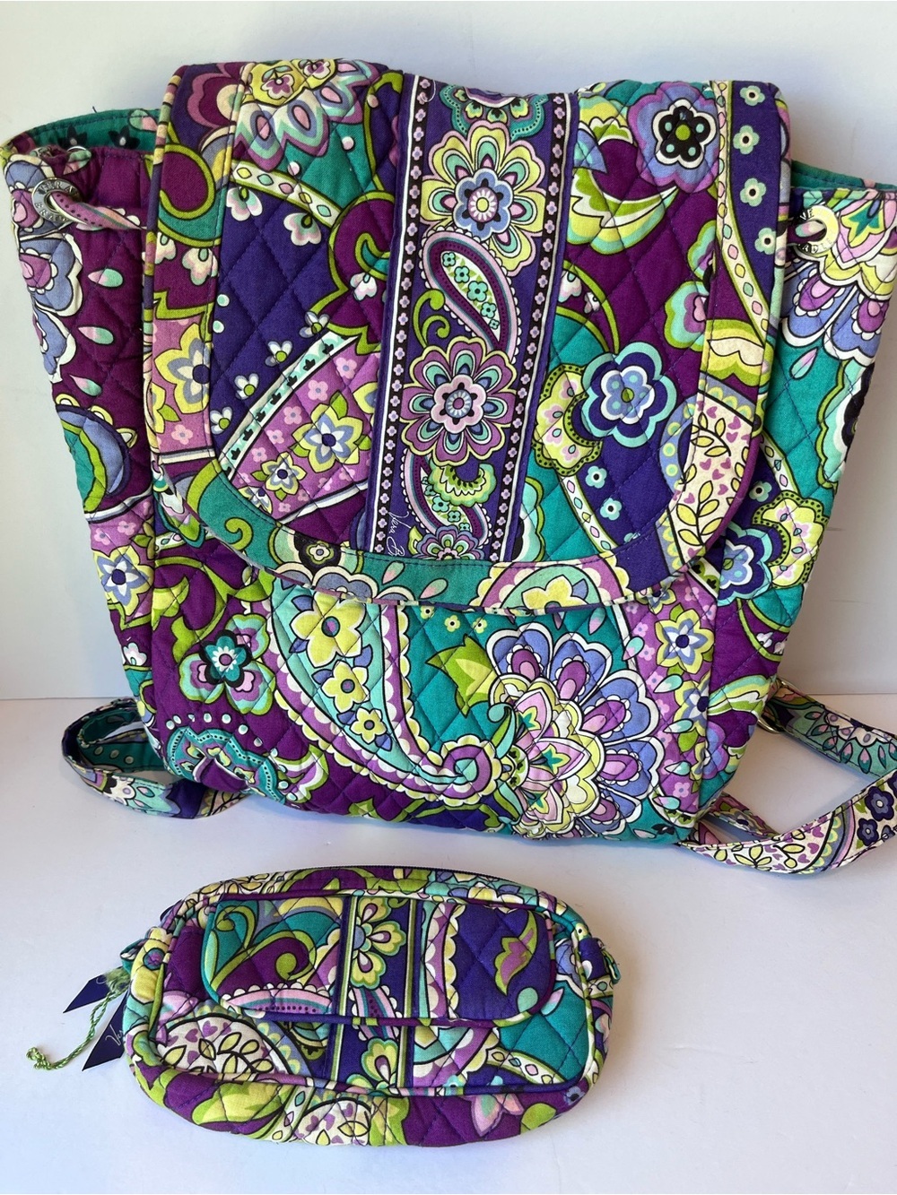 Vera Bradley Heather Backpack & Makeup Case